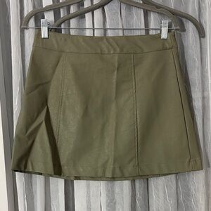 Forever 21 Olive Green Mini Skirt